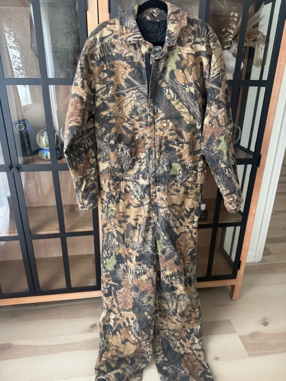 Vintage Mossy Oak FieldStaff camouflage jumpsuit coverall insulated hunting